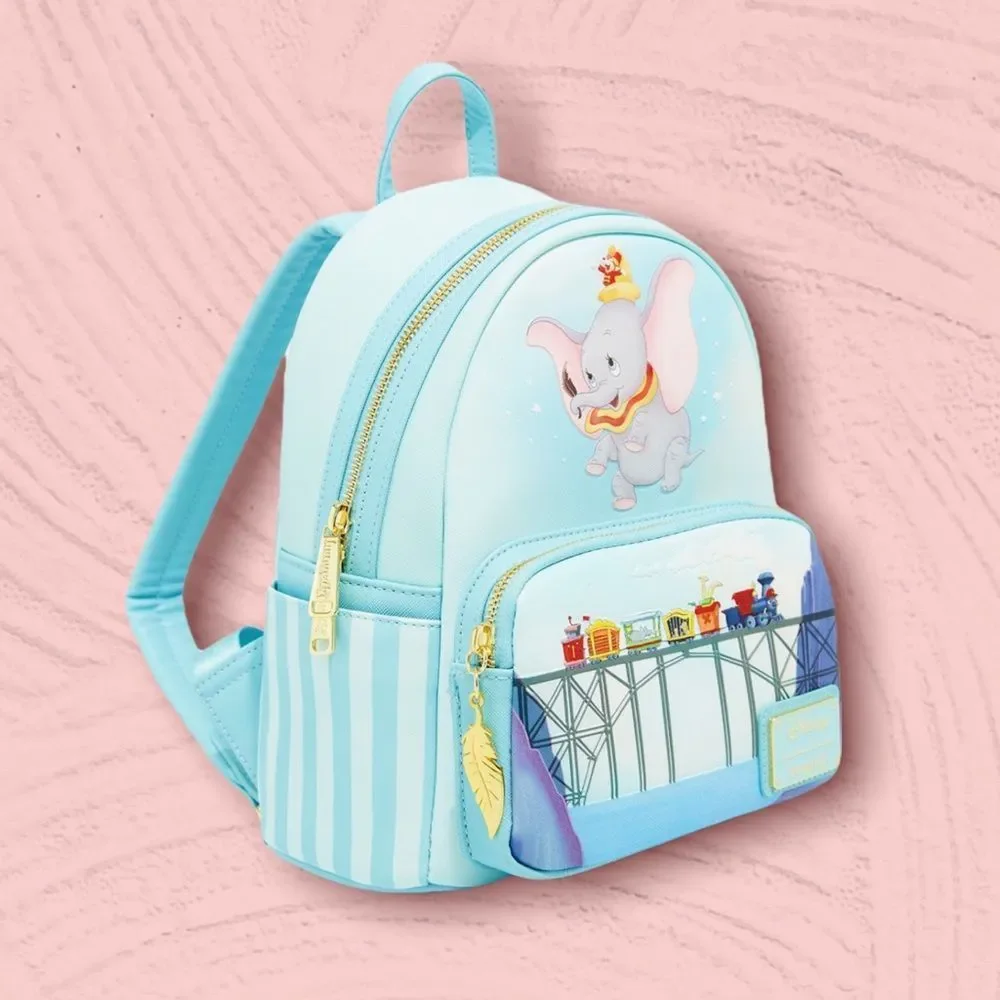 LOUNGEFLY Disney Dumbo Don't Just Fly, Soar Mini Backpack - Picture 2 of 4